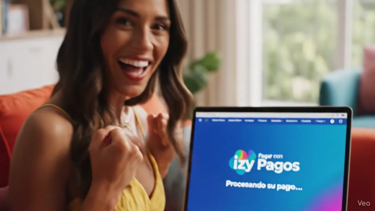 Clienta pagando con IzyPagos en la tienda online de un comercio